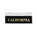 California Award Ribbon w/ Gold Foil Imprint (4"x1 5/8")